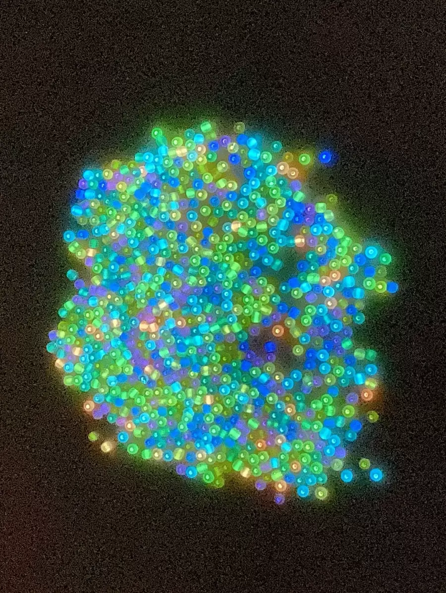 1pack 3mm Glow In The Dark DIY Bead - Multicolor - View 1