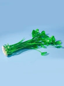 1pc Artificial Aquatic Plant Fish Tank Ornament - Green - View 3