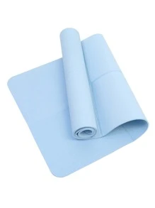 1pc 183*61CM Foldable Yoga Mat - Blue - View 1