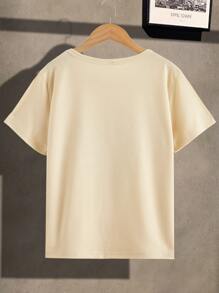 SHEIN Boys Bear Print Tee