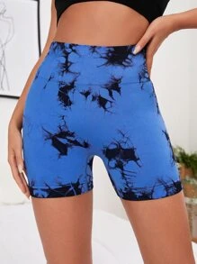 Easithlete Quần Shorts Thể thao Nữ Cà vạt nhuộm - Nhiều màu - Xem 5