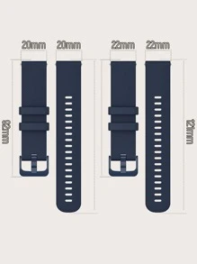 Universal Silicone Plain Watchband