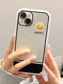 Funda de celular transparente cara de dibujos animados - Multicolor - Ver 6