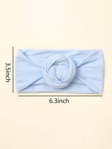 3pcs Baby Solid Hair Band - Multicolor - View 3