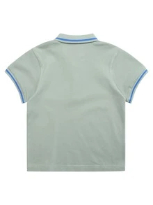 小男童字母和恐龍印花POLO衫