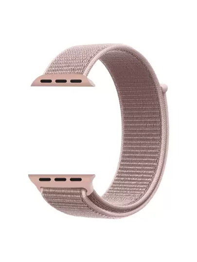 Nylon Sport Loop Compatible With Apple Watch Band 38/40/41/42/44/45/46/49mm,Rose Pink Adjustable Breathable Women Men Braided Strap Compatible With Apple Watch Series Ultra 11/10/9/8/7/6/5/4/3/2/1 SE As A Gift For Students Returning To School