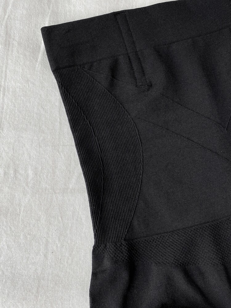 DAZY Bragas faja tejido de canalé - Negro - Añade 4