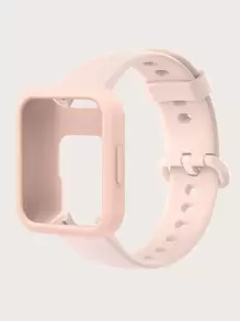 二合一矽膠套和錶帶適用於紅米手錶 2 Lite - 淺粉色 - 查看 1