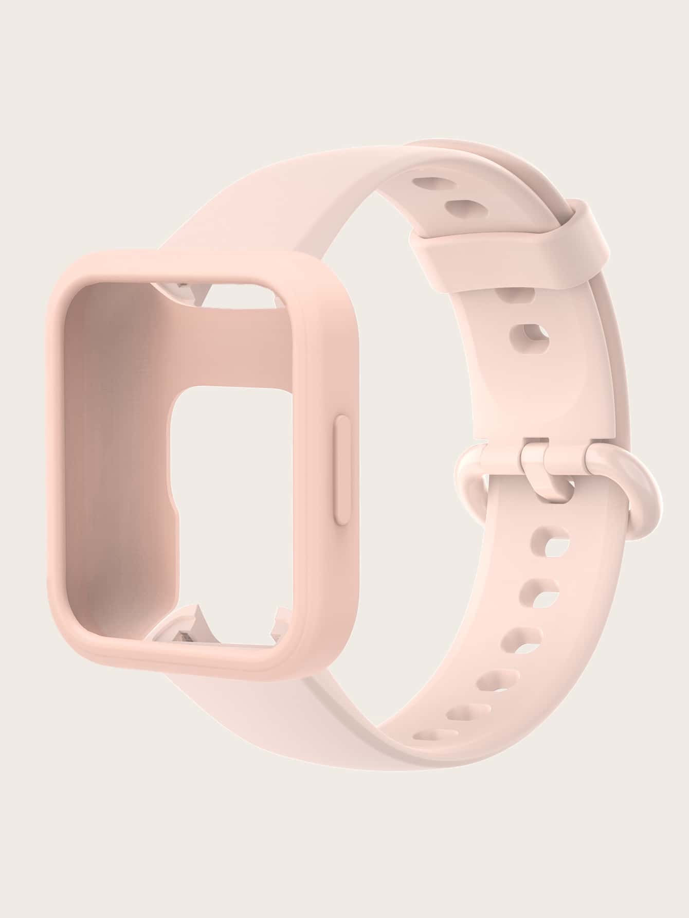 二合一矽膠套和錶帶適用於紅米手錶 2 Lite - 淺粉色 - 查看 1