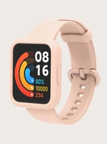 二合一矽膠套和錶帶適用於紅米手錶 2 Lite - 淺粉色 - 查看 2