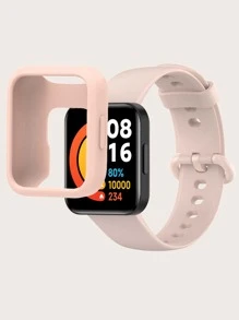 二合一矽膠套和錶帶適用於紅米手錶 2 Lite - 淺粉色 - 查看 5