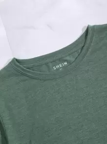 INAWLY Camiseta con estampado de corazón, camisetas gráficas para mujer - Verde - Ver 6