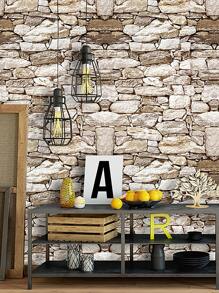 Giấy dán tường hoa văn đá 1roll - Nhiều màu - Xem 8