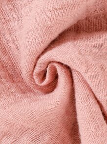 Baby Girl Newborn Shirred Knot Shoulder Cami Top & Paperbag Waist Shorts - Dusty Pink - View 4