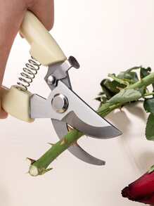 قاطع أغصان المعدن اللامع 1 قطعة، مقص فرع النبات الفولاذي المقاوم للصدأ للحديقة