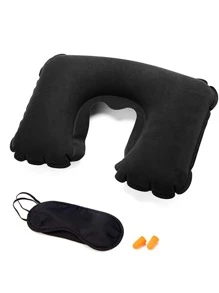 1pc Earplug & 1pc Eye Cover & 1pc Inflatable Pillow