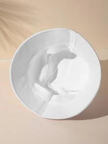 字母與卡通圖案漁夫帽,休閒風格 - 白色 - 查看 3