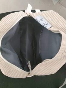 Mochila Clássica de Corduroy com Grafismo de Letras, Mochila Mini Feminina, Mochilas de Corduroy para Meninas, Mochila Retro para Viagem, Mochila Escolar para Graduados, Adolescentes, Calouros(as), Segundo Ano, Terceiro Ano, Quarto Ano do Ensino Médio e Universitários(as), Mochila Escolar, Compartimento para Notebook, Portátil, para Estudantes Universitárias, do Ensino Fundamental, Médio e Superior, Trabalho, Negócios, Caminho do trabalho, Externo, Viagens, Passeios.