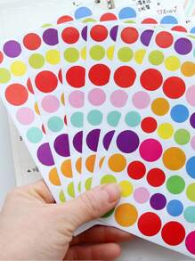 5 bucăți model de inimă de dragoste colorată, autocolant în formă de stea de punct Film Curcubeu inimă de dragoste autocolant bricolaj grădiniță autocolant pentru cont de mână autocolant Material de decorare - Multicolor - Vizualizare 3