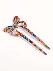 Kẹp tóc hình bướm dễ thương, kẹp tóc tạo búi, phụ kiện tóc, đồ dùng học tập, phụ kiện tóc, phụ kiện đội đầu - Nhiều màu - Xem 2