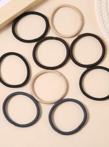 24 chiếc dây buộc tóc tối giản thông thường - Nhiều màu - Xem 3