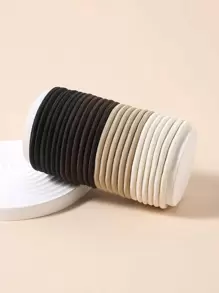 24 Dây buộc tóc co giãn nhiều màu dành cho nữ có độ co giãn cao, thích hợp để sử dụng hàng ngày thông thường - Nhiều màu - Xem 2