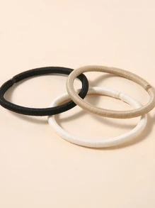 24 Dây buộc tóc co giãn nhiều màu dành cho nữ có độ co giãn cao, thích hợp để sử dụng hàng ngày thông thường - Nhiều màu - Xem 3