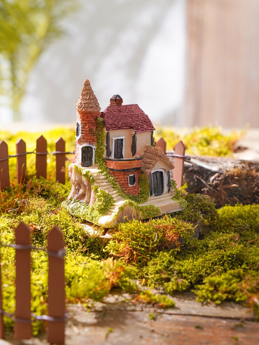 1入組房子形狀花園裝飾物品 - 彩色 - 查看 1