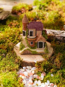 1入組房子形狀花園裝飾物品 - 彩色 - 查看 3