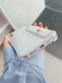 帶腕帶素色防摔手機殼 - 無色 - 查看 3