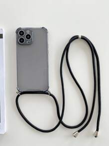 防摔手機外殼帶斜肩包手機掛繩 - 灰色 - 查看 6