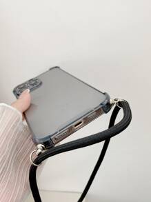防摔手機外殼帶斜肩包手機掛繩 - 灰色 - 查看 7