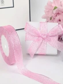 1pc 2cm Wide Colorful Onion Ribbons, 22m Satin Ribbons With Small Bows For DIY, Gift Packaging, Craft Accessories