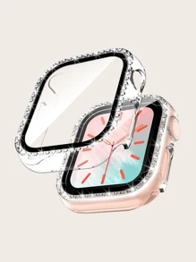 Rhinestone Decor Case Compatible With Apple Watch