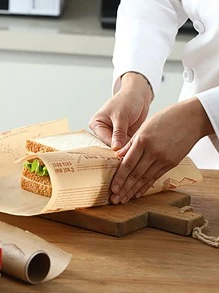 Papel Absorbente De Aceite Para Freidora De Aire Y Horneado, 30cm*8m - Marrón - Ver 3