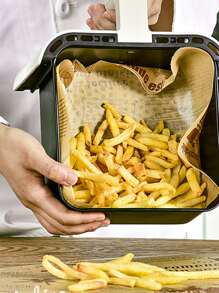 Papel Absorbente De Aceite Para Freidora De Aire Y Horneado, 30cm*8m - Marrón - Ver 5