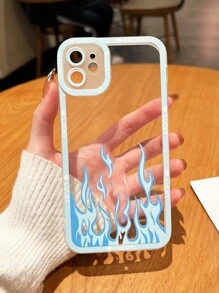 trường hợp điện thoại trong suốt hình lửa - Nhiều màu - Xem 2