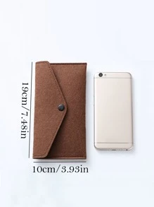 1pc Random Color Felt Storage Bag,Boho Vibes - Multicolor - View 3