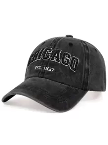 1pc Fashion Men Men Letter Patched Baseball Cap For Daily Life And Outdoor Street - Black - View 1