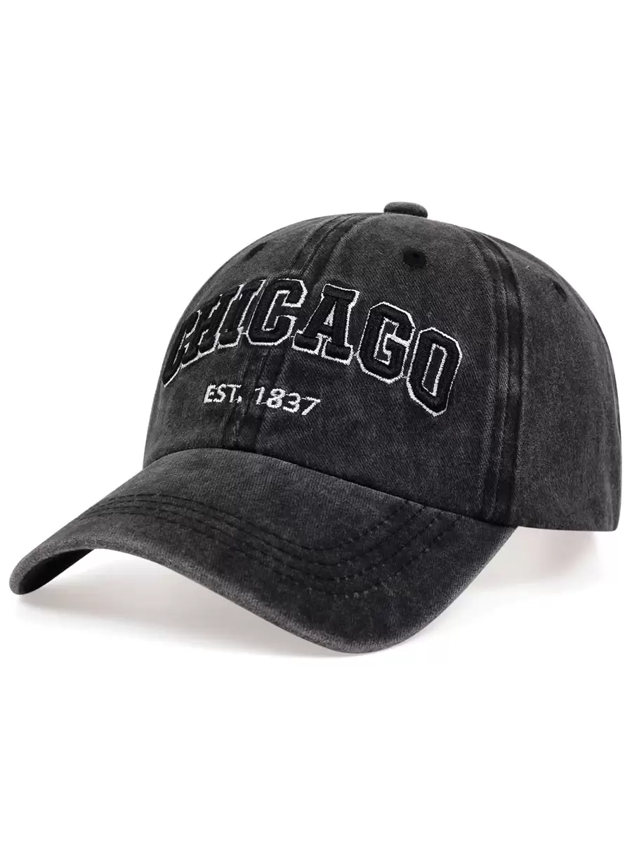 1pc Fashion Men Men Letter Patched Baseball Cap For Daily Life And Outdoor Street - Black - View 1