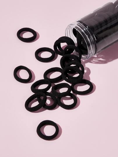 100pcs Mini Plain Hair Tie Casual Ponytail Holders Hair Elastics Hair Rubber Bands Scrunchies Hair Rope Elastic Hair Tie