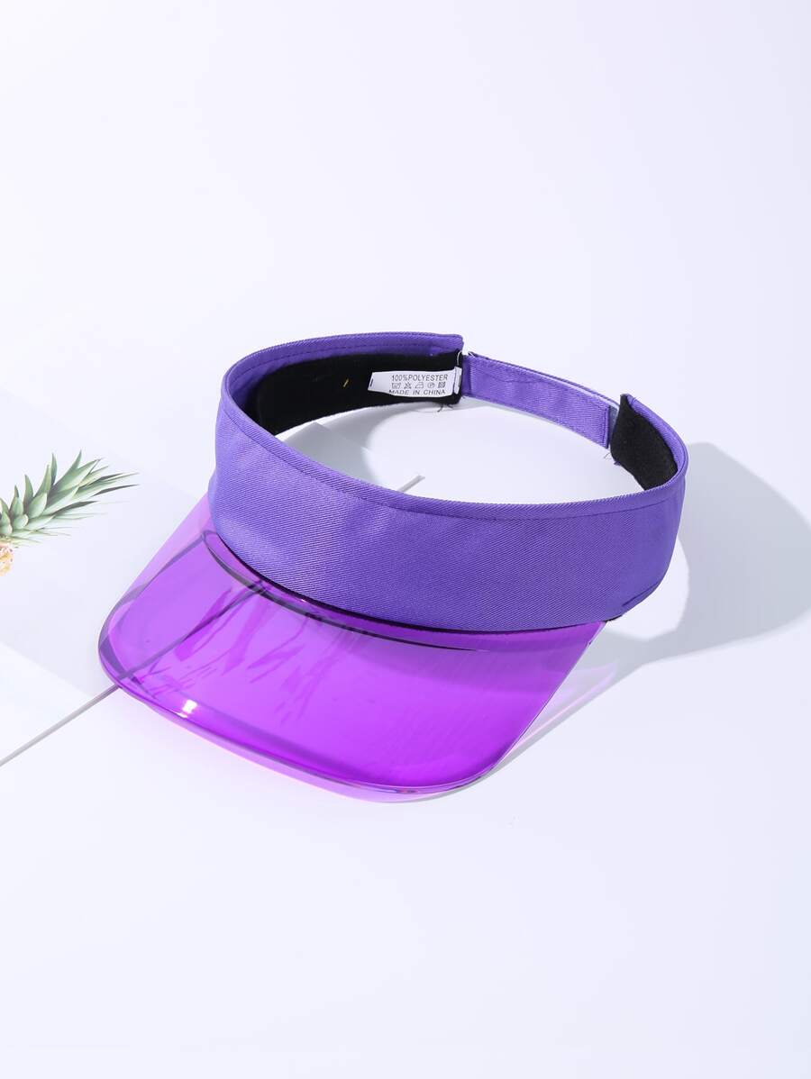 Rõ ràng Visor Hat - Màu tím - Xem 1