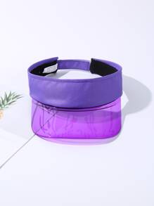 Rõ ràng Visor Hat - Màu tím - Xem 2
