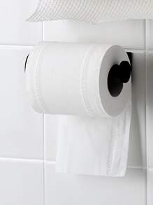 رف تخزين الأنسجة حديد قطعة واحدة - الأسود - مشاهدة 1