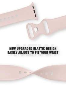 5 Cái/bộ Dây đeo thể thao Tương thích với Apple Watch Band 38mm 40mm 41mm 42mm 44mm 45mm 49mm, Dây đeo silicon mềm chống nước đầy màu sắc và linh hoạt Tương thích với Apple Watch Apple Watch Series 9 Ultra 8 7 6 5 4 3 2 1 SE Nam nữ - Màu Hồng baby - Xem 3