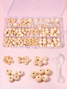 beadia 1set Wooden Bead DIY Jewelry Accessory - Apricot - View 1