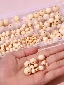 beadia 1set Wooden Bead DIY Jewelry Accessory - Apricot - View 5