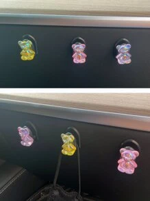 3pcs Bear Design Car Hook - Multicolor - View 3