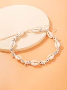 imoli Collar con concha y estrella de mar - Beis - Ver 2