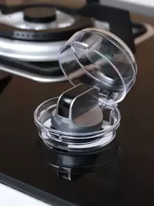 2pcs Random Gas Cooktop Switch Protection Cover, PP Cooktop Switch Cover For Kitchen